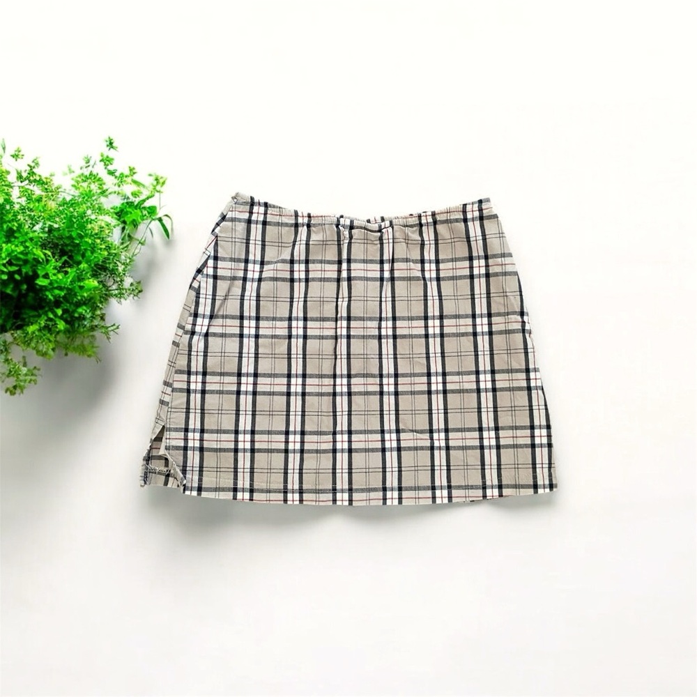 Vintage Y2K Plaid Madison Micro Mini Skort